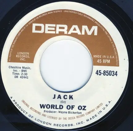 The World Of Oz - King Croesus / Jack