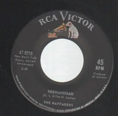 The Wayfarers - Shenandoah / Crabs Walk Sideways