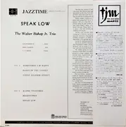 LP - The Walter Bishop, Jr. Trio = The Walter Bishop, Jr. Trio - Speak Low = スピーク・ロウ