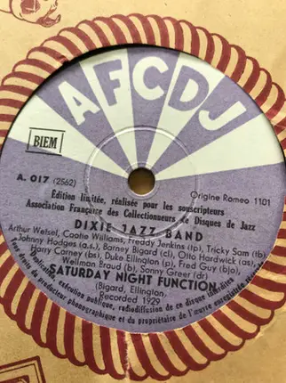 The Washingtonians / Dixie Jazz Band - Take It Easy / Saturday Night Function
