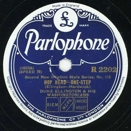 The Washingtonians - East St. Louis Toodle-O / Hop Head