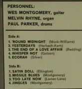 LP - The Wes Montgomery Trio - Round Midnight