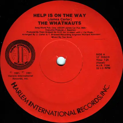 The Whatnauts - Help Is On The Way