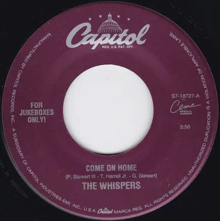 The Whispers - Come On Home / Better Watch Your Heart
