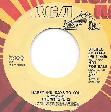 The Whispers - Happy Holidays to You