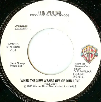 The Whites - Blue Letters / When The New Wears Off Our Love