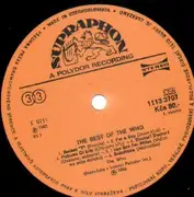 LP - The Who - The Best Of The Who - RARE CZECH RELEASE