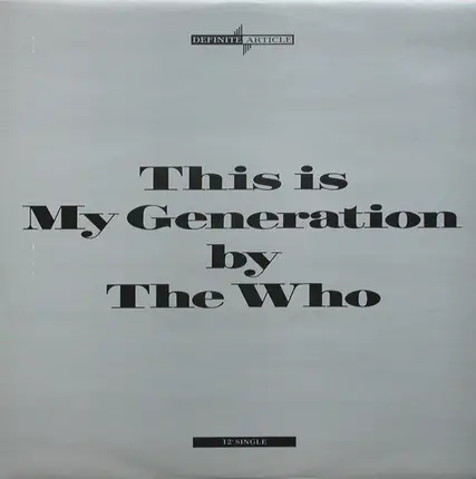 The Who - This Is My Generation