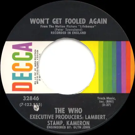 The Who - Won't Get Fooled Again