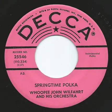 The "Whoopee" John Wilfahrt Orchestra - Homecoming Waltz