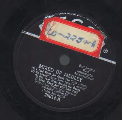 The Wilburn Brothers - Mixed Up Medley / Temptation Go Away