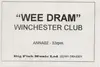 12inch Vinyl Single - The Winchester Club - Wee Dram