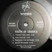 LP - The Wipers - Youth Of America - ORIGINAL
