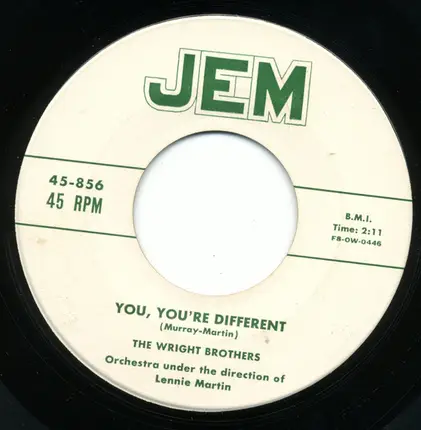 The Wright Brothers - As Long As You're Mine / You, You're Different