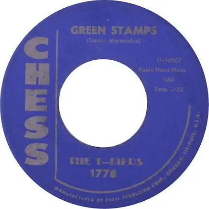 The T-Birds - Green Stamps / Come On, Dance With Me