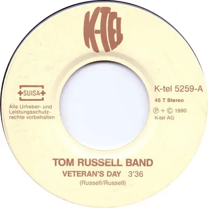 The Tom Russell Band - Veteran's Day