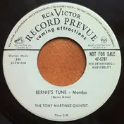 The Tony Martinez Quintet - Bernie's Tune / Cucusa