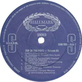 The Top Of The Poppers - Top Of The Pops Vol. 64