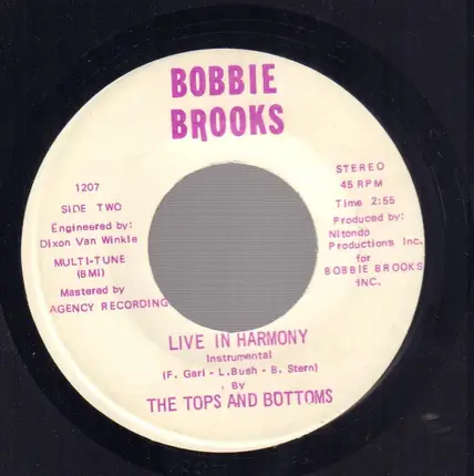 The Tops And Bottoms - Live In Harmony