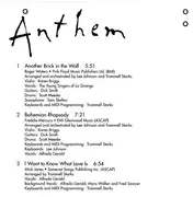 Double CD - The Taliesin Orchestra - Anthem