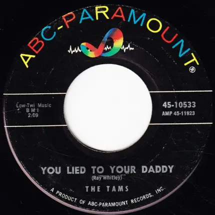 The Tams - It's All Right (You're Just In Love) / You Lied To Your Daddy