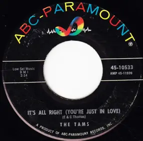 the tams - It's All Right (You're Just In Love) / You Lied To Your Daddy