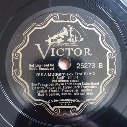 The Teagarden Boys & Trumbauer Swing Band - I'se A-Muggin'
