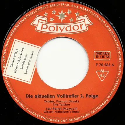 The Telstars / Oberst Nicholson's Band / Alice & Ellen Kessler / Michael Kogel - Die Aktuellen Volltreffer - 2. Folge