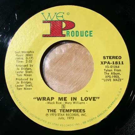 The Temprees - Love's Maze / Wrap Me In Love