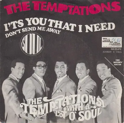 The Temptations - It's You That I Need