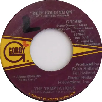 The Temptations - Keep Holding On