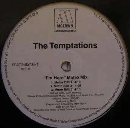 The Temptations - I'm Here