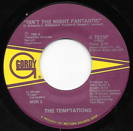 The Temptations - Oh, What A Night