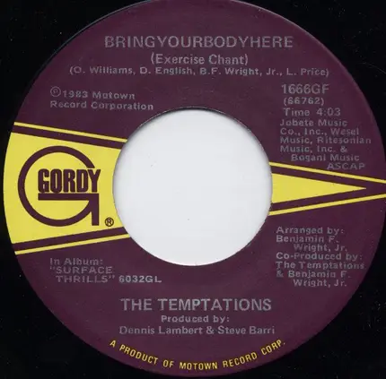The Temptations - Love On My Mind Tonight
