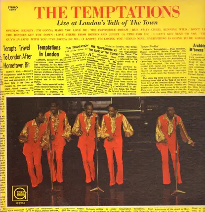 The Temptations - Live At London's Talk Of The Town
