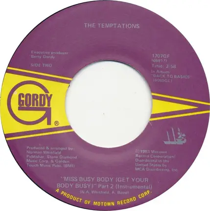 The Temptations - Miss Busy Body