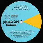 Double LP - The Thelonious Monk Quartet - Live In Stockholm 1961 - Gatefold