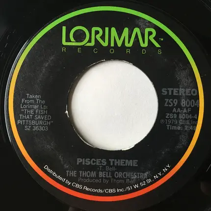 The Thom Bell Orchestra Featuring Bell & James - The Fish That Saved Pittsburgh / Pisces Theme