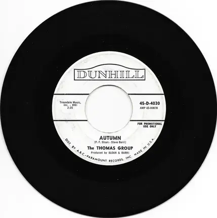 The Thomas Group - Autumn / Don't Start Me Talkin' 'Bout My Baby