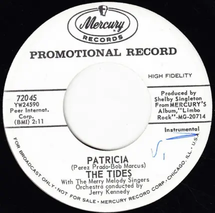 The Tides With The Merry Melody Singers - The Banana Boat Song (Limbo) / Patricia