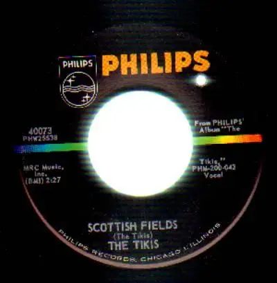The Tikis - Down, Down, Down / Scottish Fields