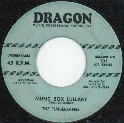 The Timberlanes - Sweet Dreams, Sweetheart / Music Box Lullaby