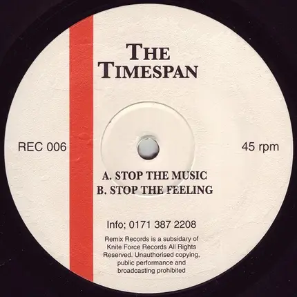 The Timespan - Stop The Music / Stop The Feeling