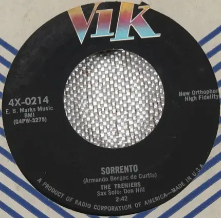 The Treniers - Sorrento / Lover Come Back To Me