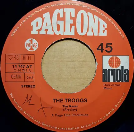 The Troggs - The Raver / You