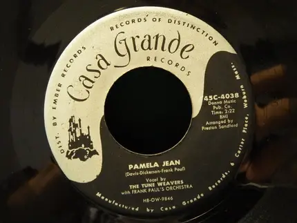 The Tune Weavers With Frank Paul's Orchestra - I Remember Dear / Pamela Jean