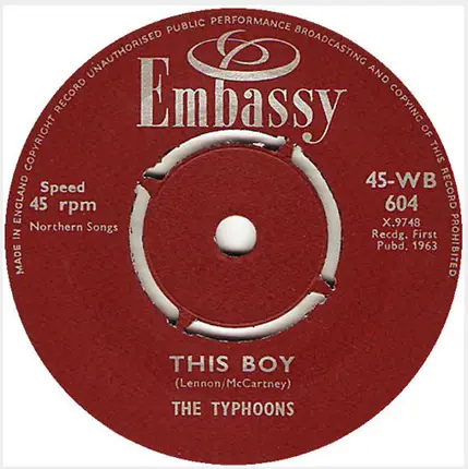 The Typhoons / Mike Redway - This Boy / It's Almost Tomorrow