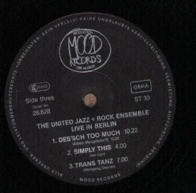 The United Jazz + Rock Ensemble - Live in Berlin