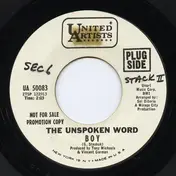 The Unspoken Word - Boy / Nobody's Nothing