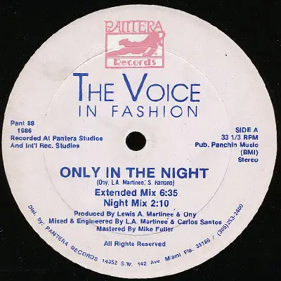 The Voice In Fashion - Only In The Night